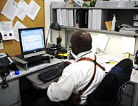 Officer at Desk