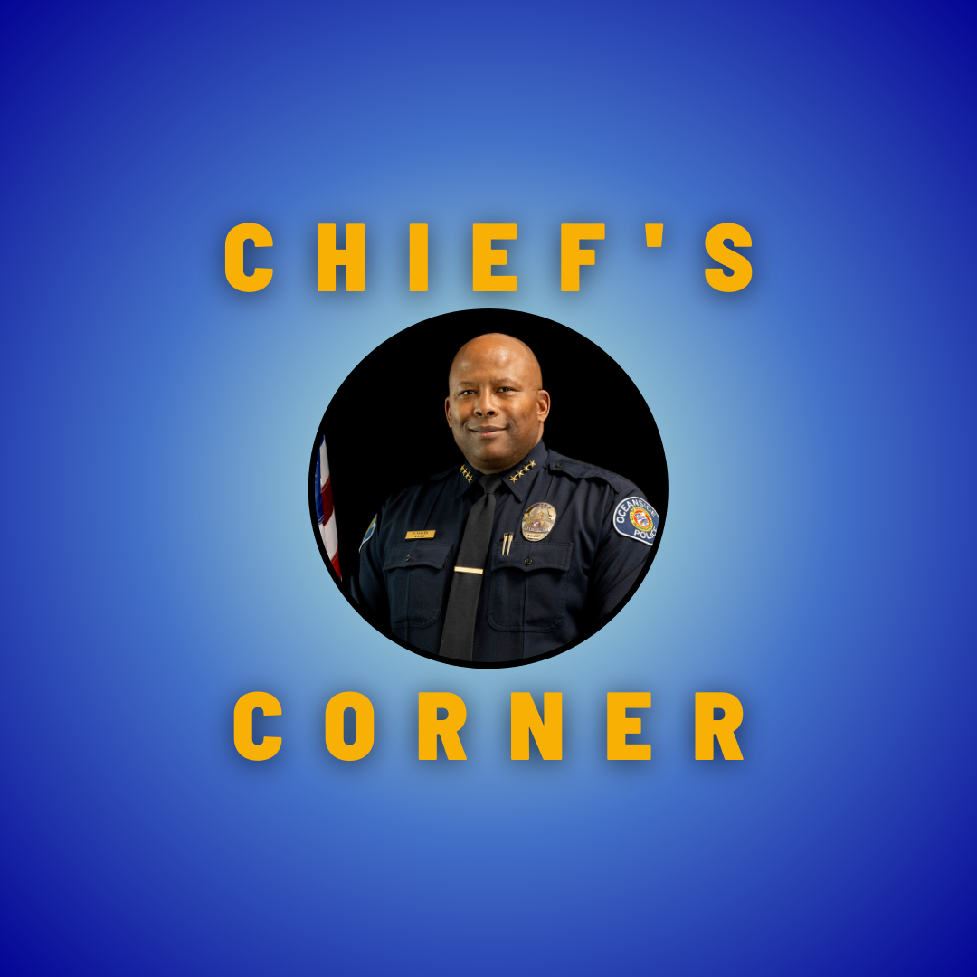 image of Chief Kedrick Sadler with text 